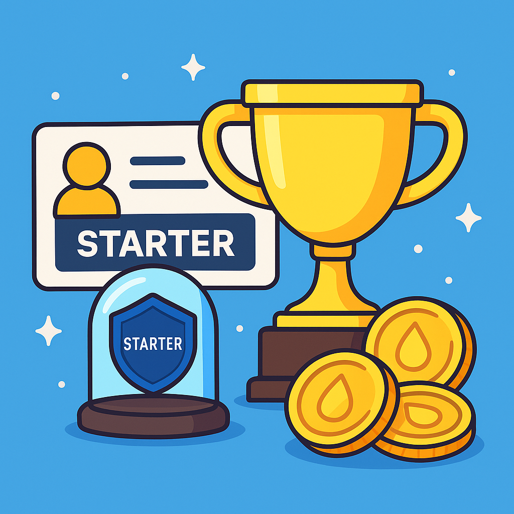 🌟 New Updates on CryptoFaucet.watch: Introducing the Starter Membership and User Badges